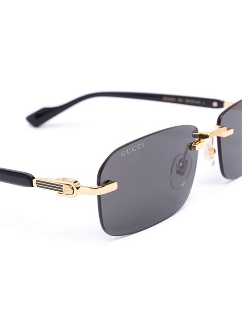 gucci flat top sunglasses women's|Gucci sunglasses rimless.